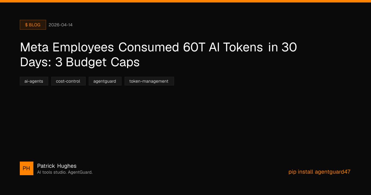 AI Agent Budget Control: Meta Lesson | Patrick Hughes
