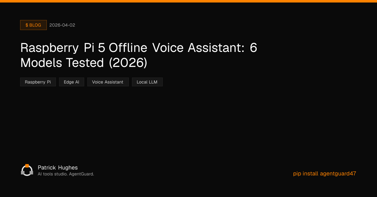 Raspberry Pi 5 Offline Voice: No Cloud | Patrick Hughes